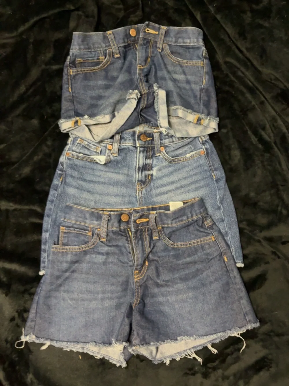 Classic Blue Denim KIDS Shorts - Casual Summer Staple. WILL BE WASHED.